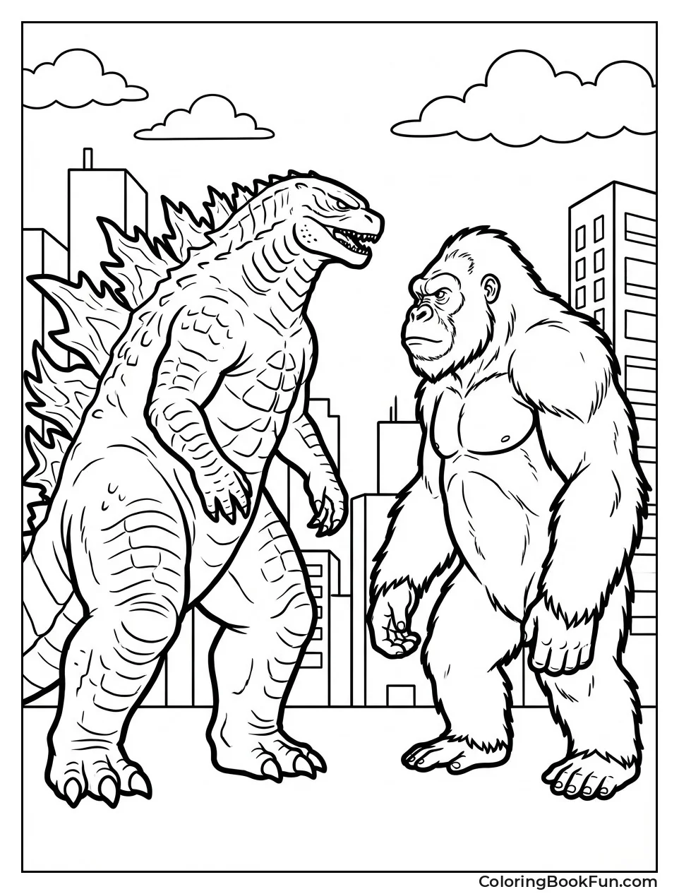 Godzilla Clashes with Kong