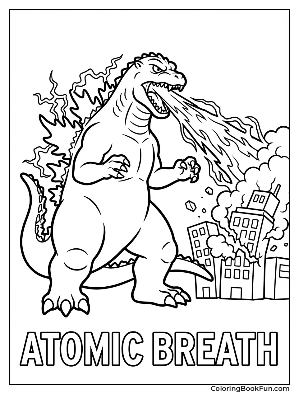 Godzilla Blasts Atomic Breath
