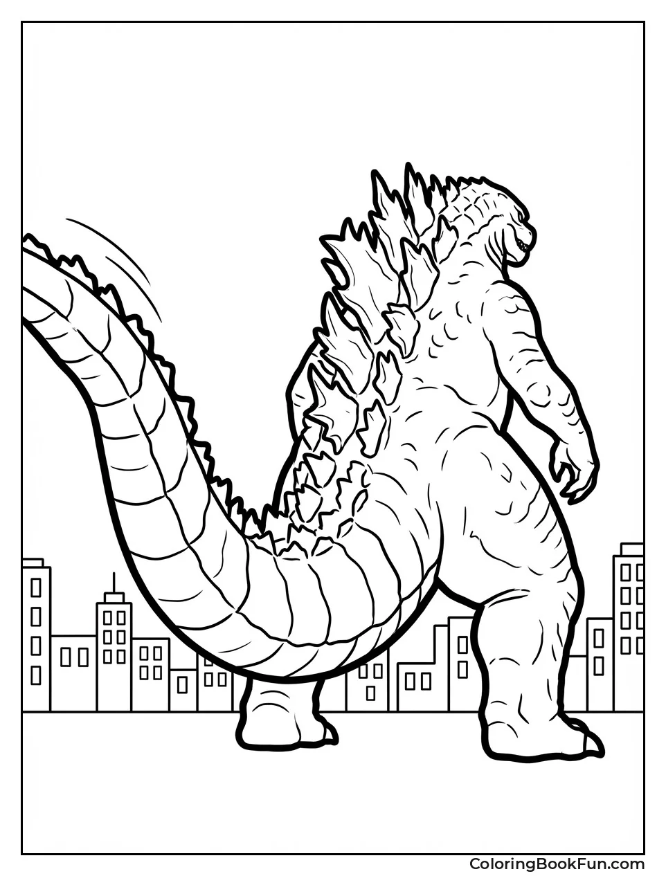 Godzilla Swings Massive Tail