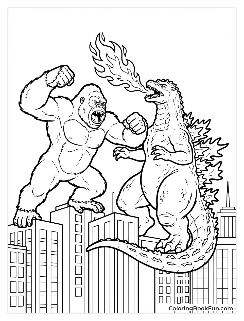 Godzilla Breathes Fire