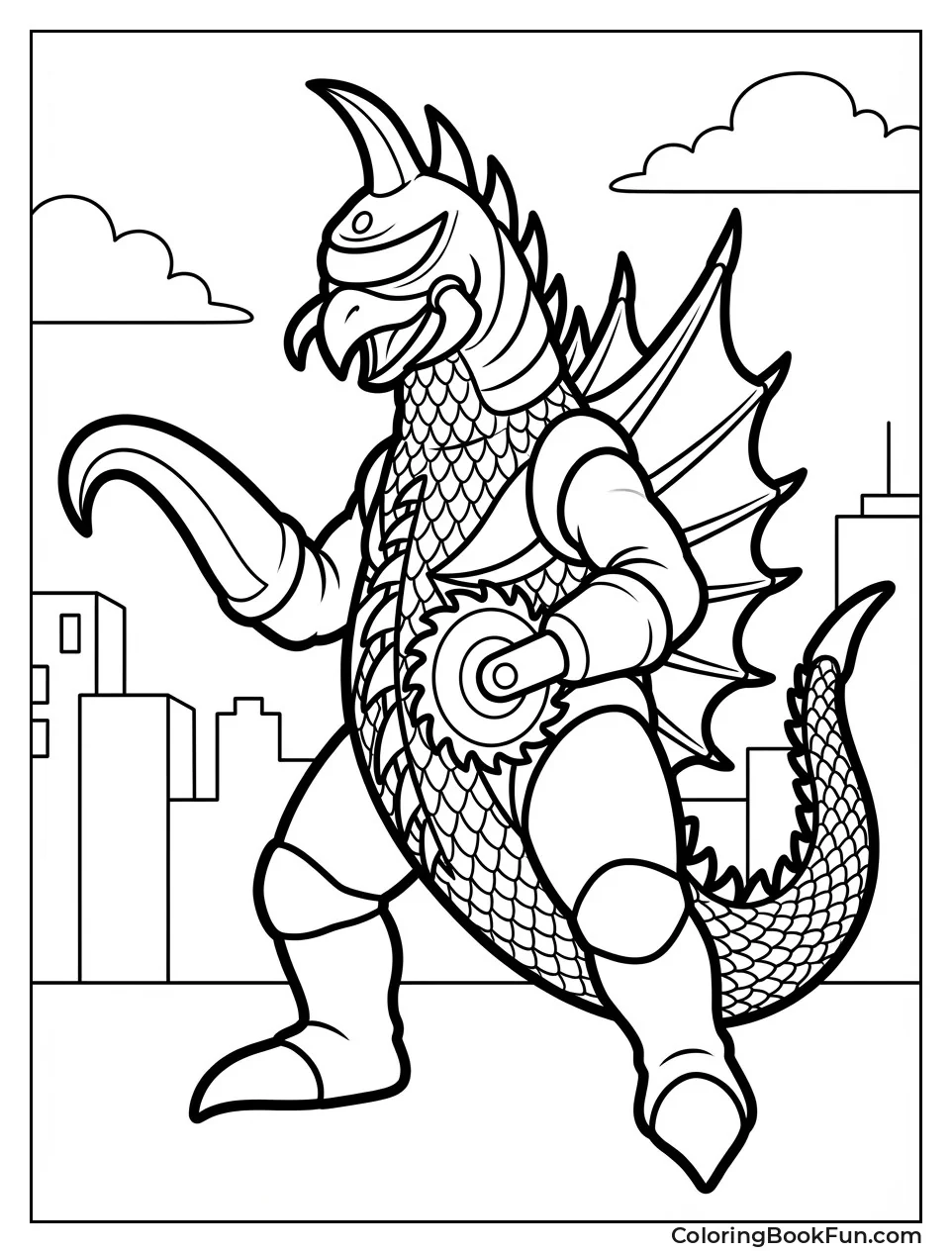 Gigan Shows Buzzsaw Arms