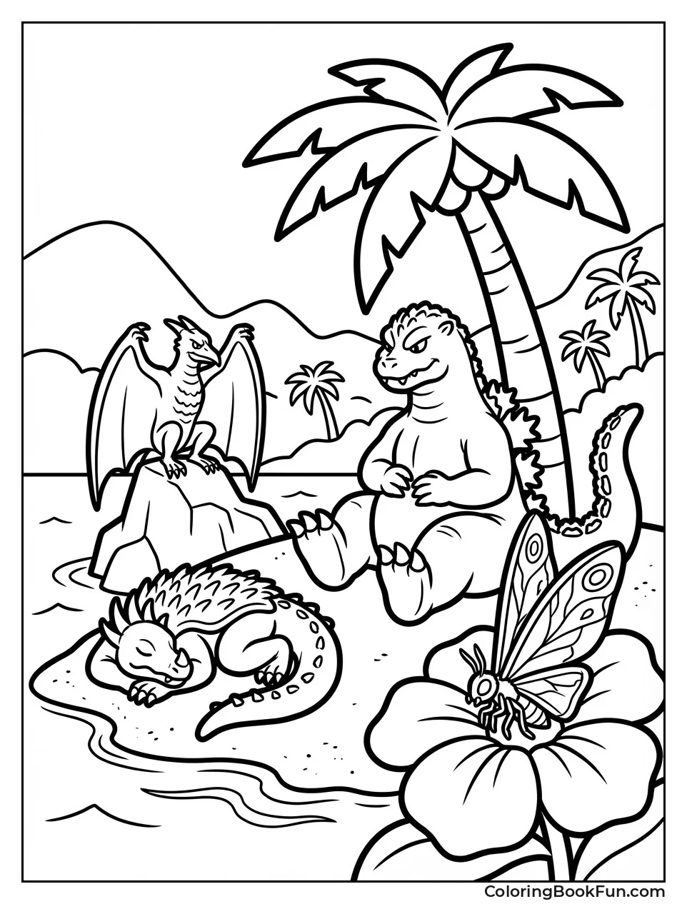 Kaiju Relax on Island