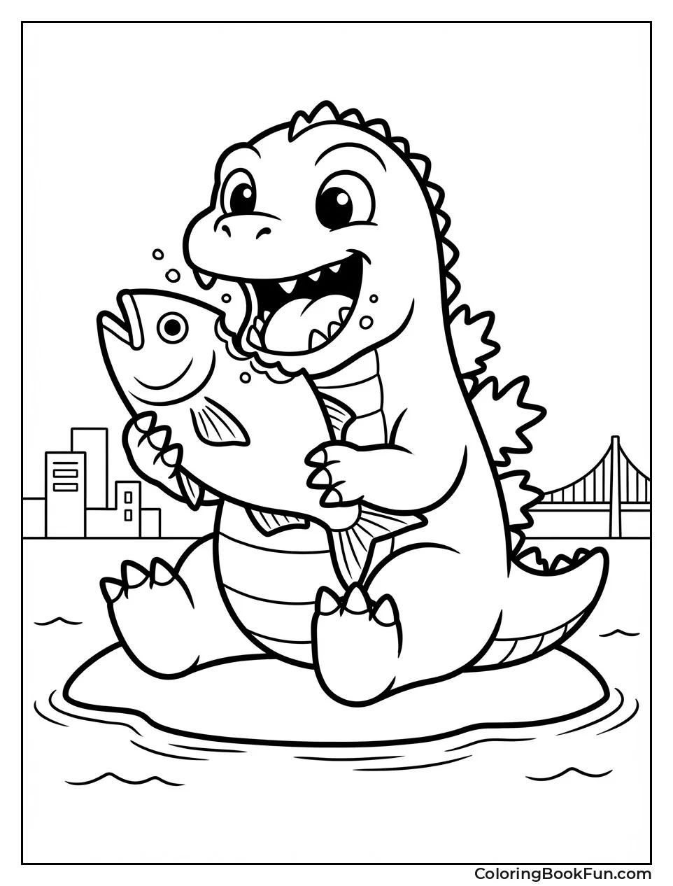 Godzilla Munchies Giant Fish