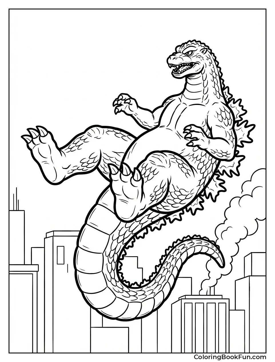 Godzilla Slides Tail Attack