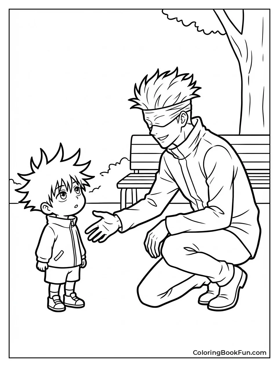 Gojo Meeting Young Megumi