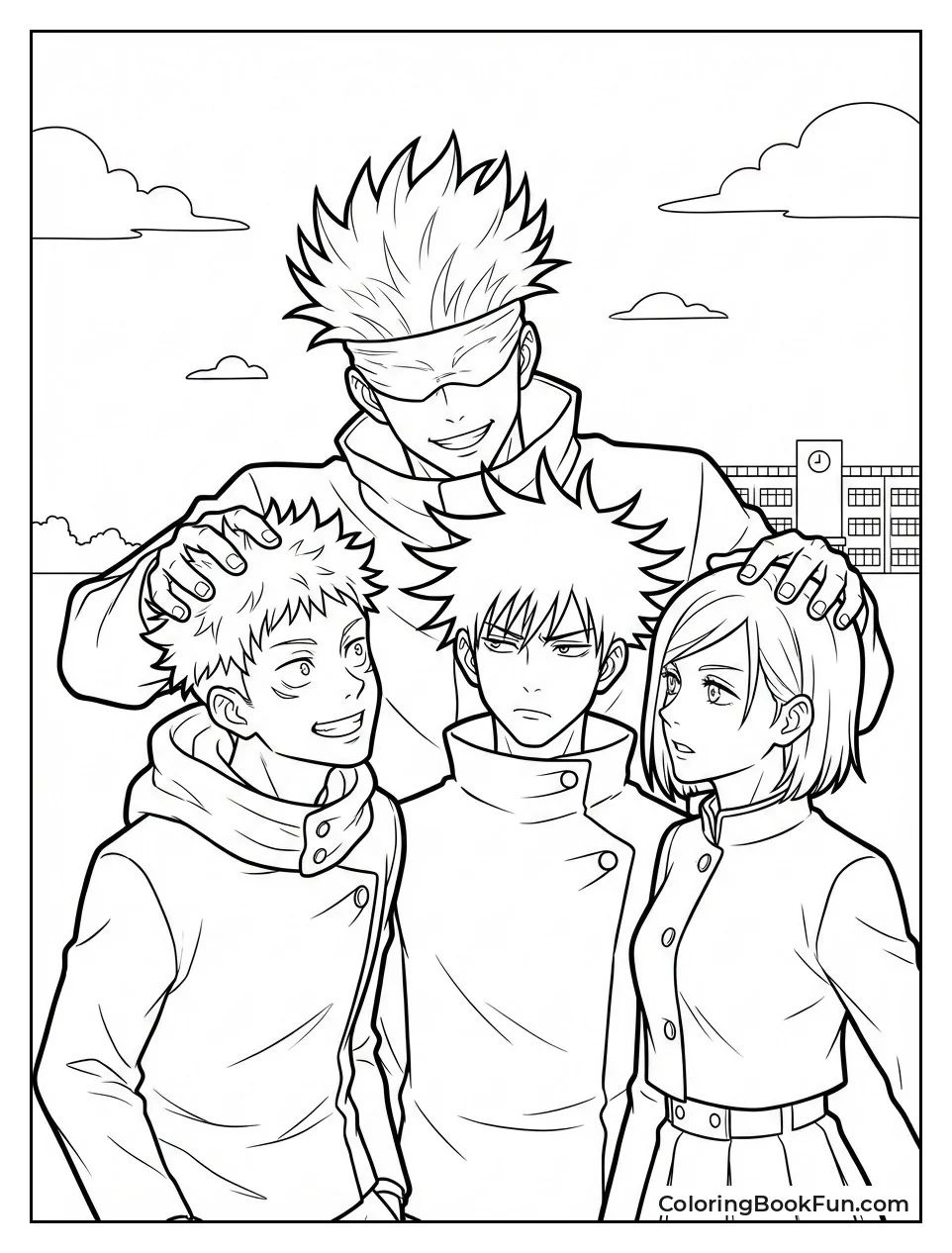 Gojo with First Year Students