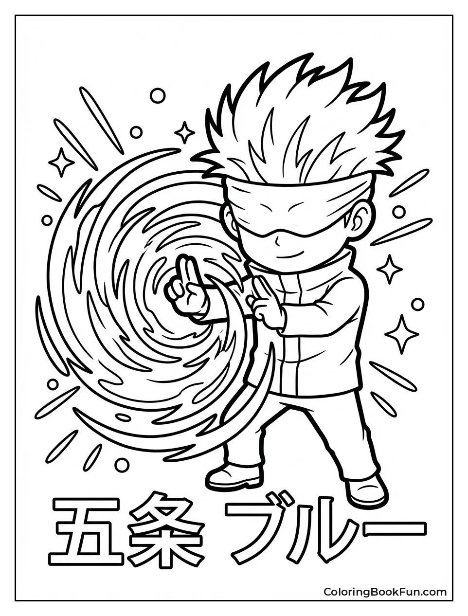 Gojo Using Blue Vortex