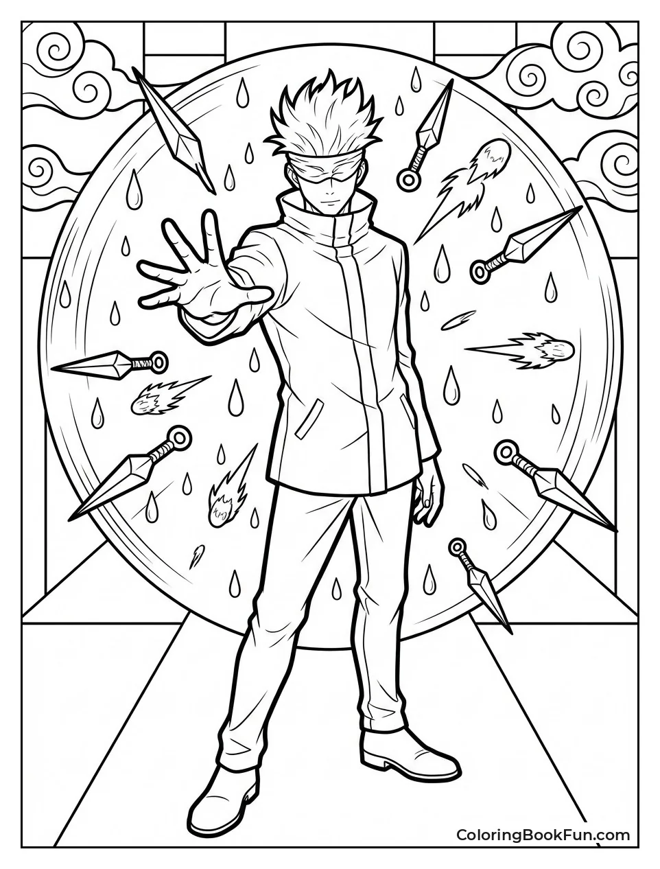 Gojo Infinity Stopping Rain