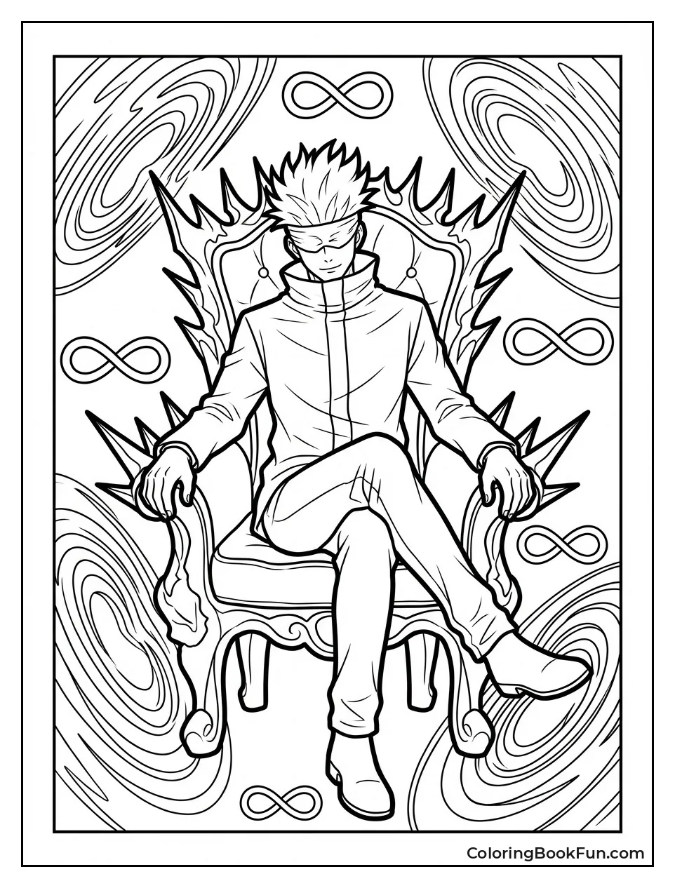 Gojo on Infinity Throne