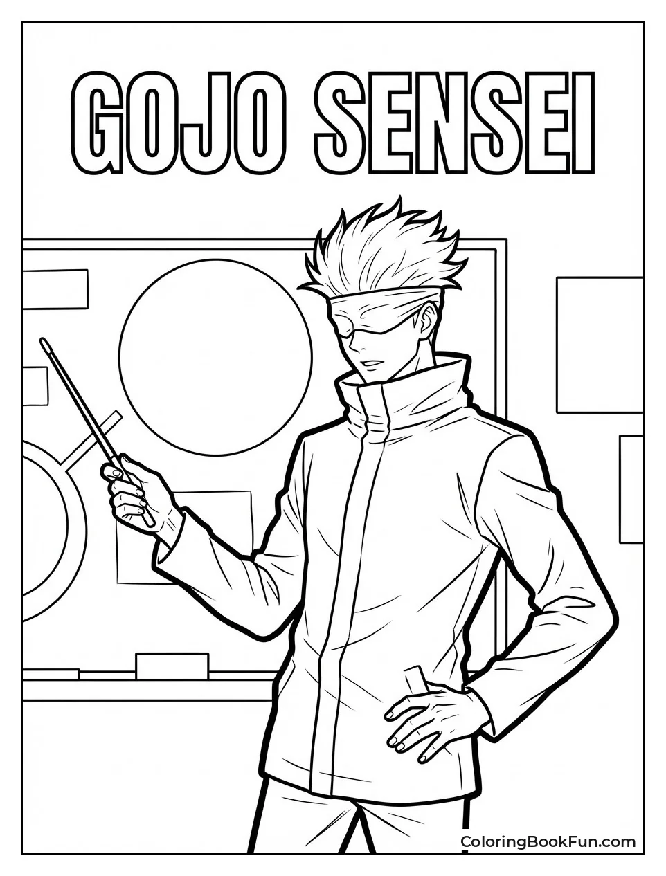 Gojo Sensei Teaches in Pose
