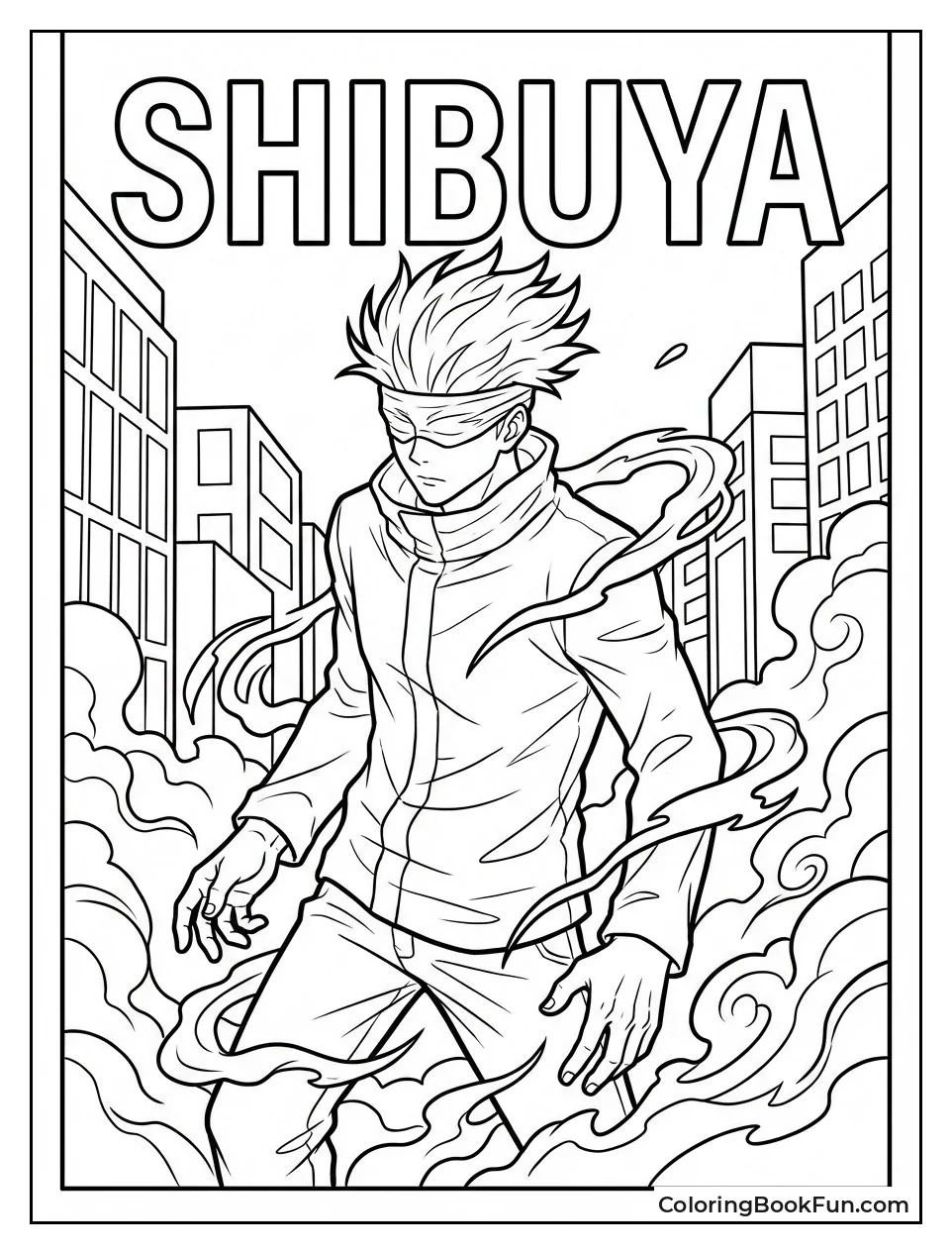 Gojo Arriving in Shibuya