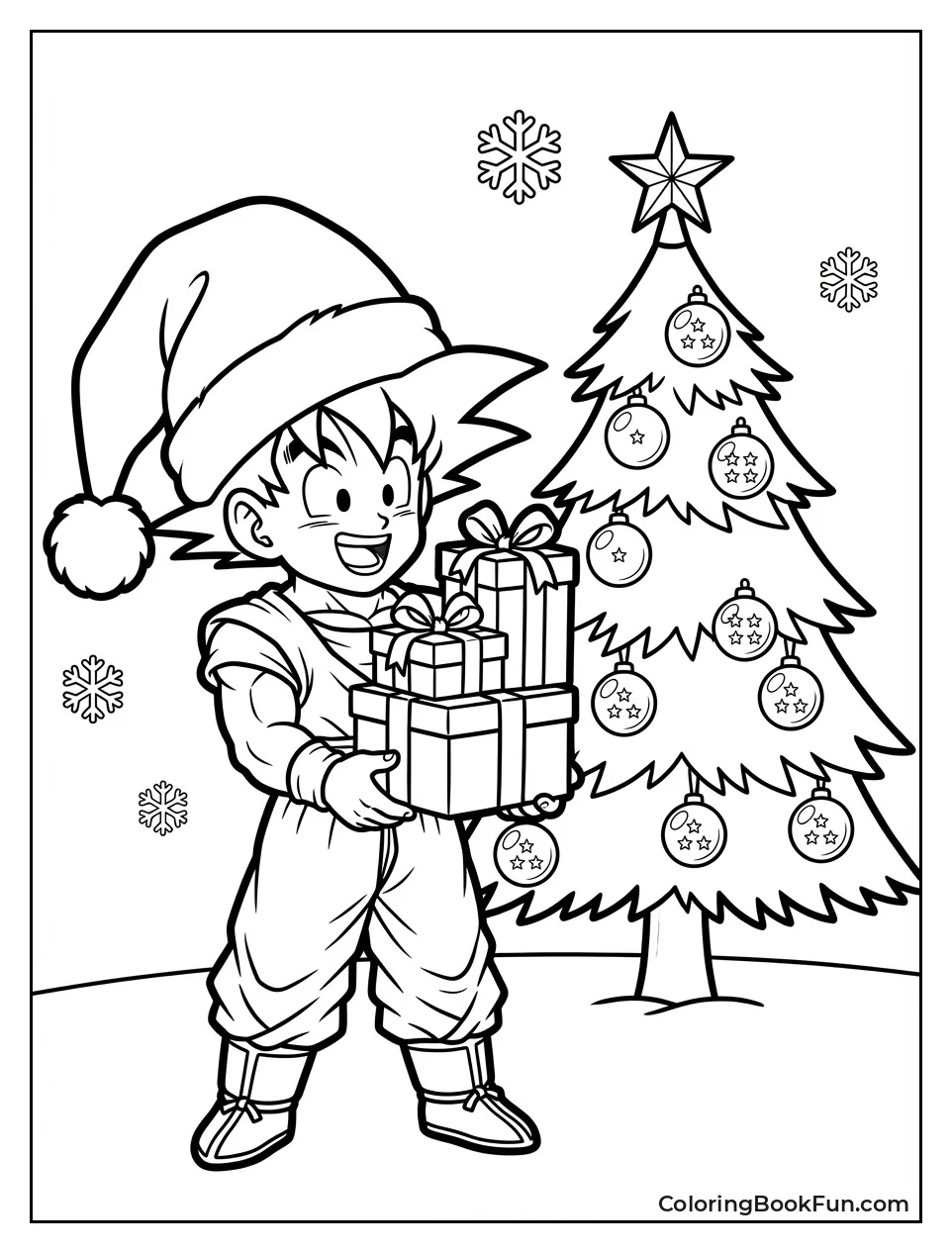Goku Wears Santa Hat Gifts