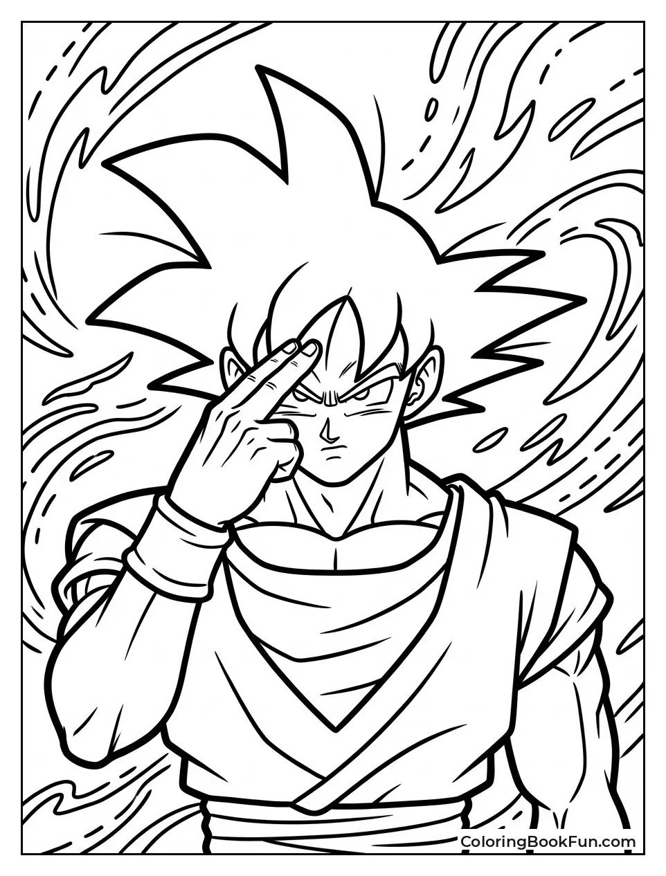 Goku Uses Instant Transmission