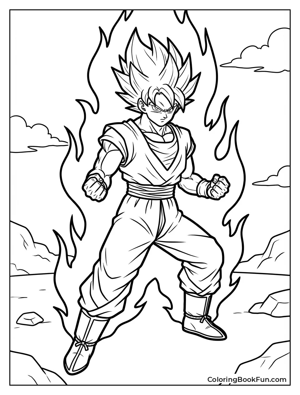 Goku Glows in God Form
