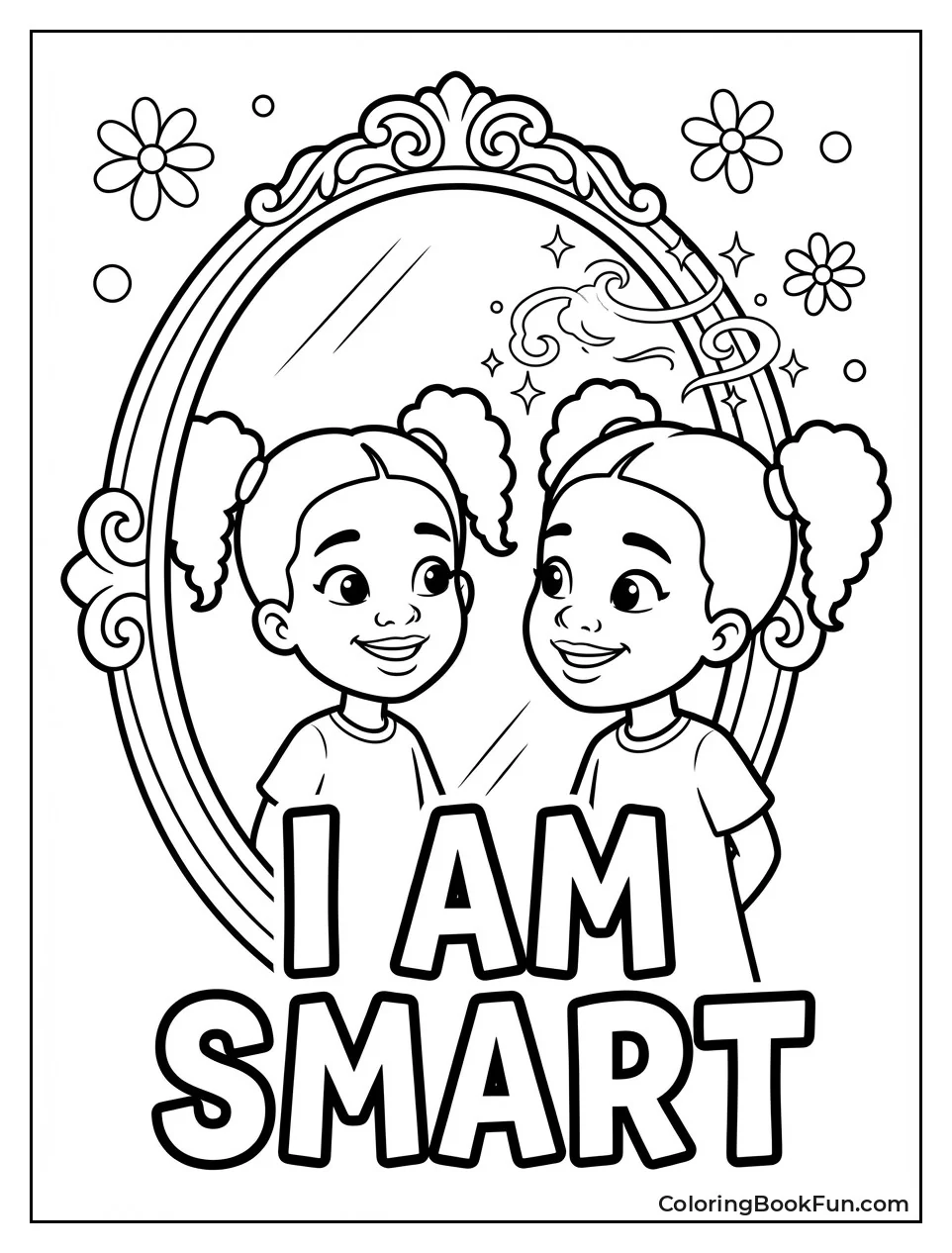 Gracie Says Affirmations in Mirror