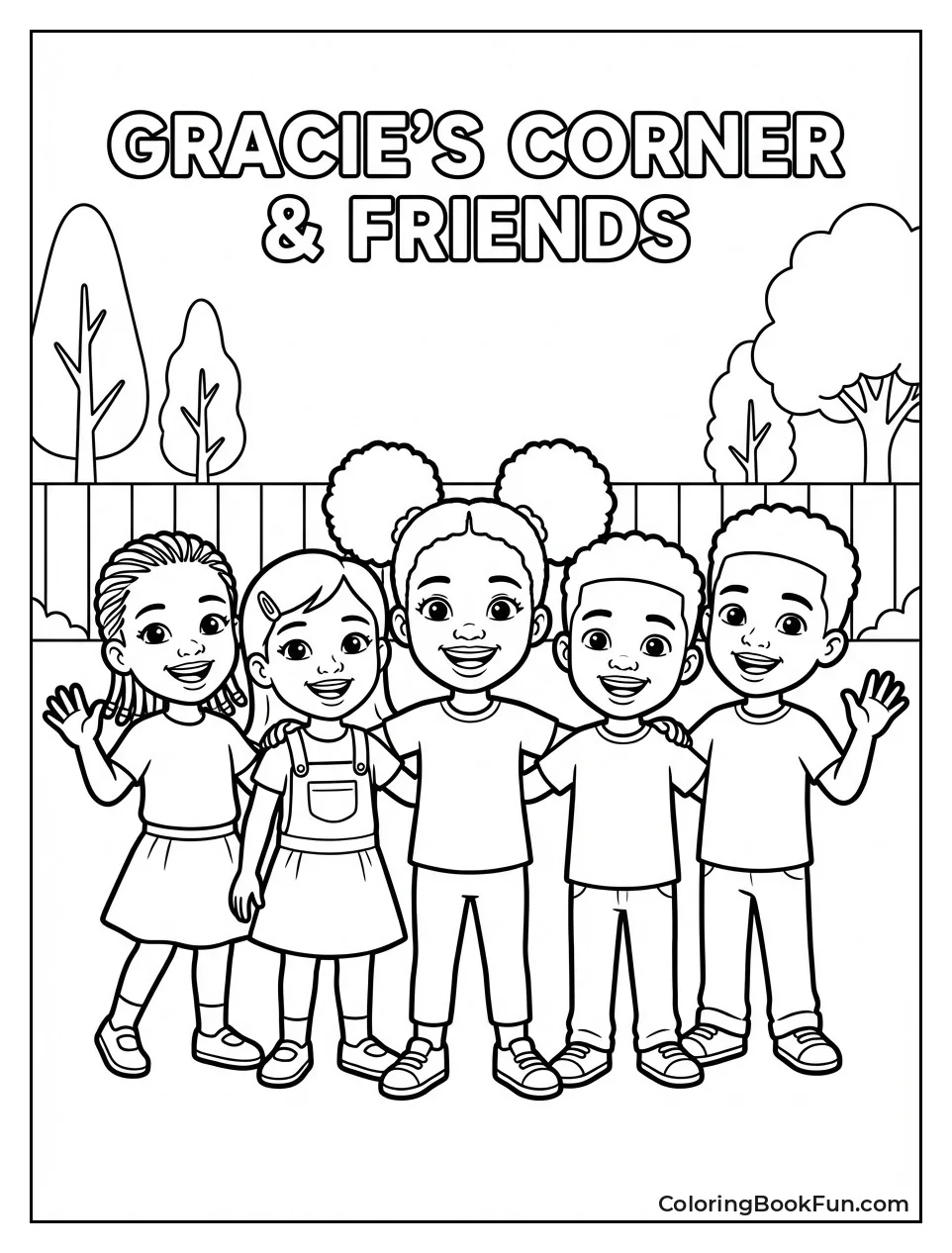 Gracie Poses with Friends