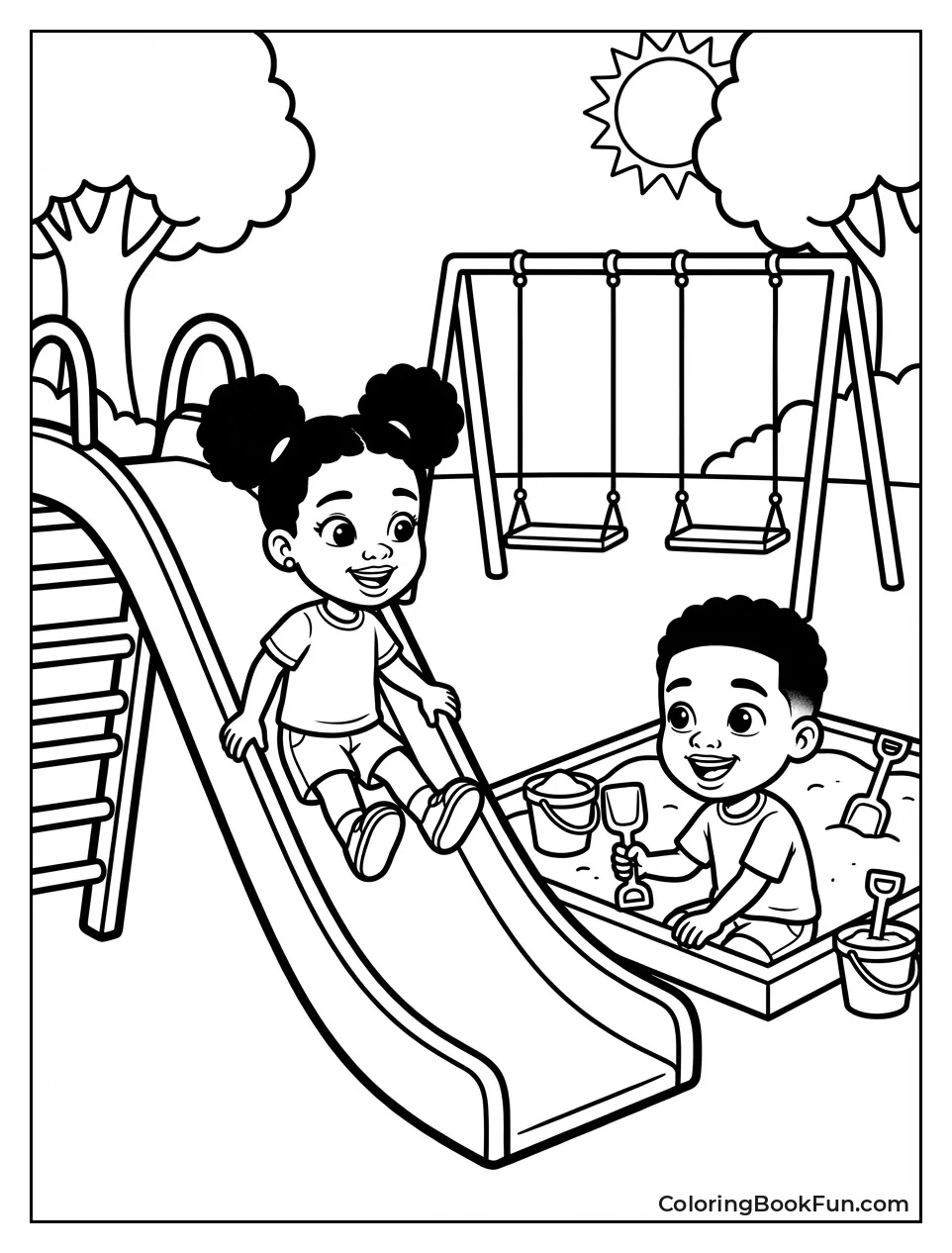 Gracie Plays on Playground