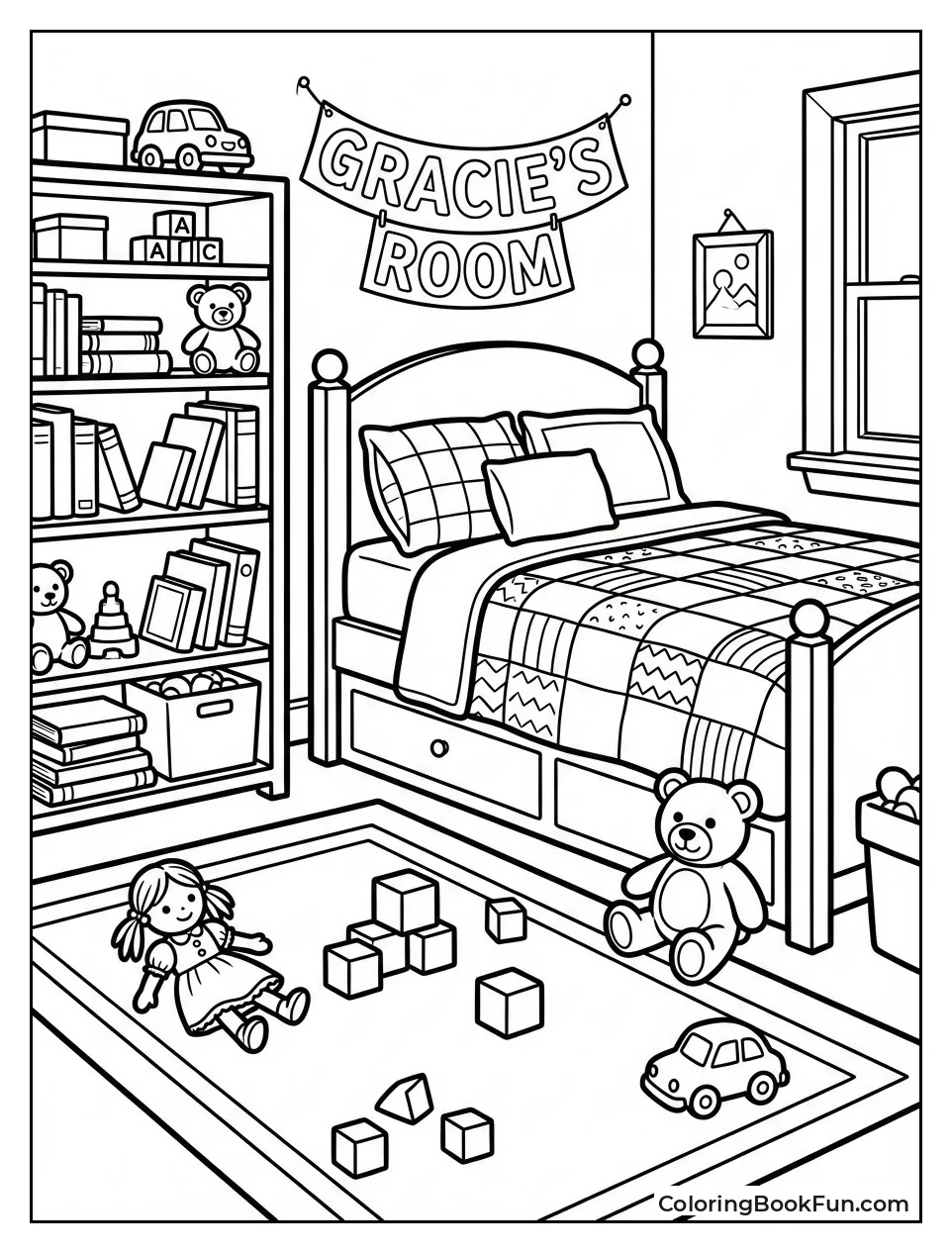 Gracie in Cozy Bedroom