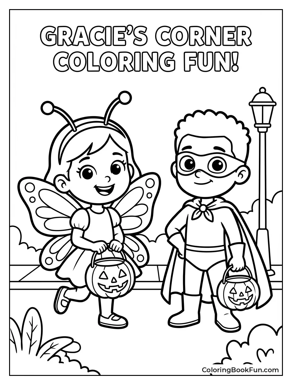 Gracie as Butterfly on Halloween