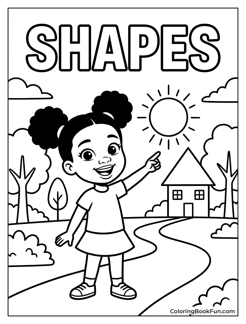 Gracie Finds Shapes in Park