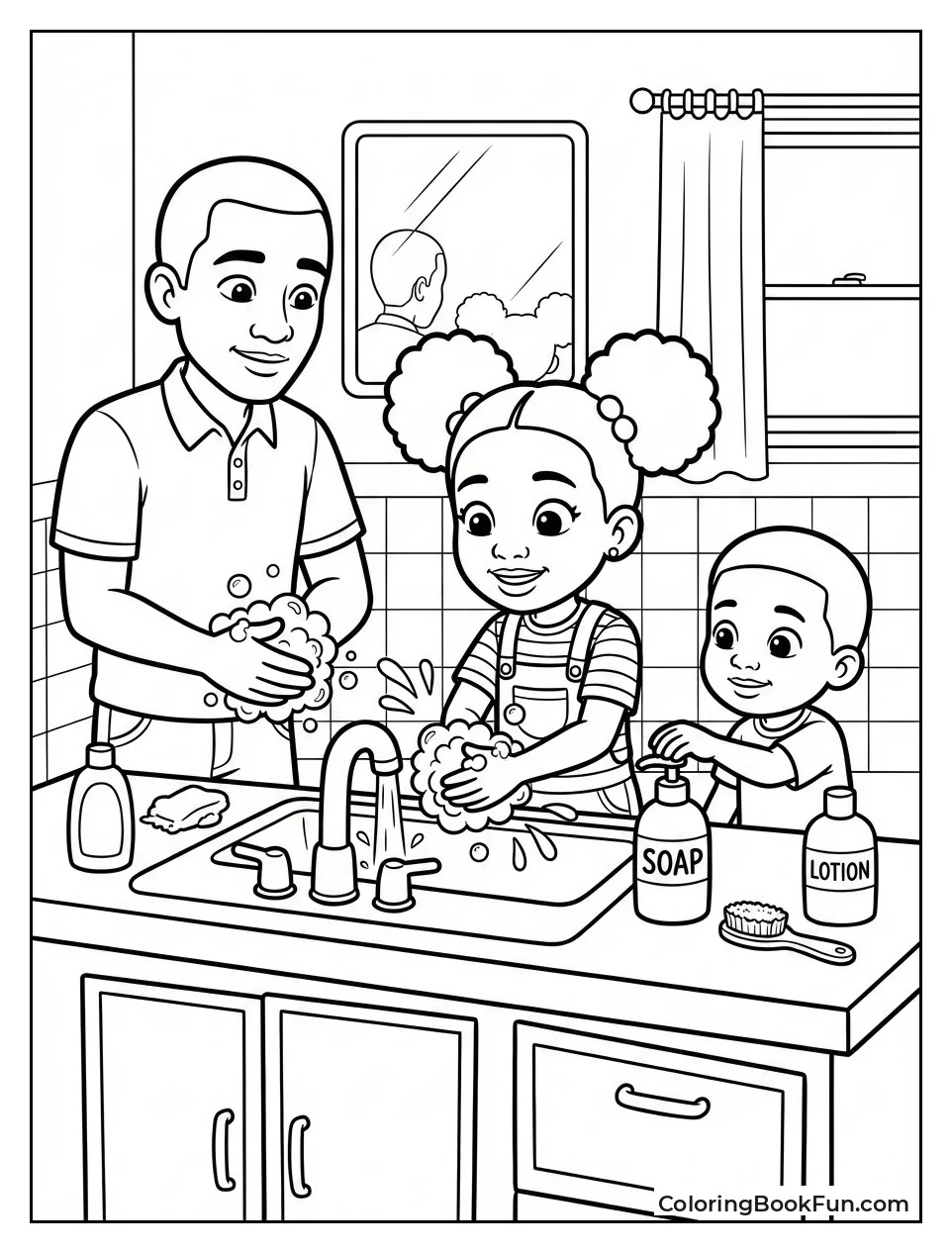 Gracie Washes Hands with Soap