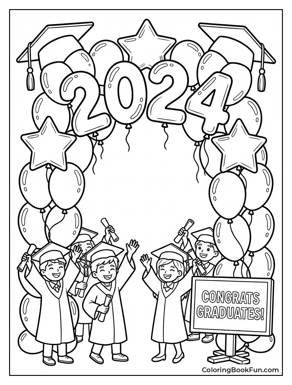 Balloon Arch for Grads