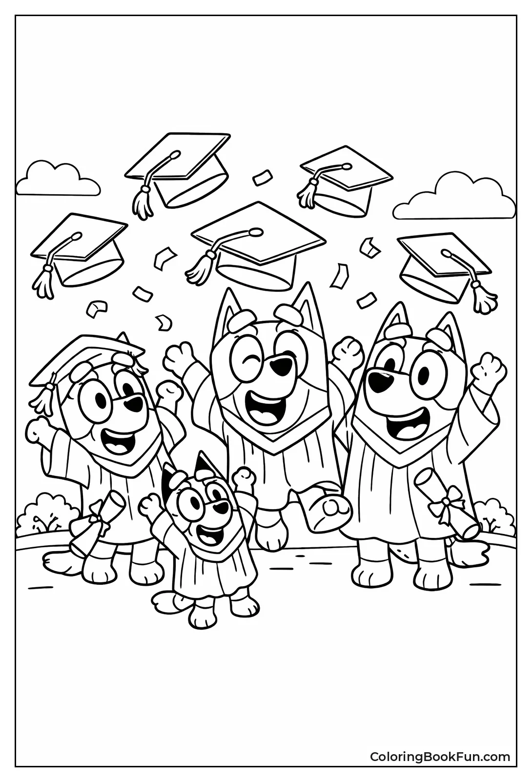 Bluey Throws Hats High