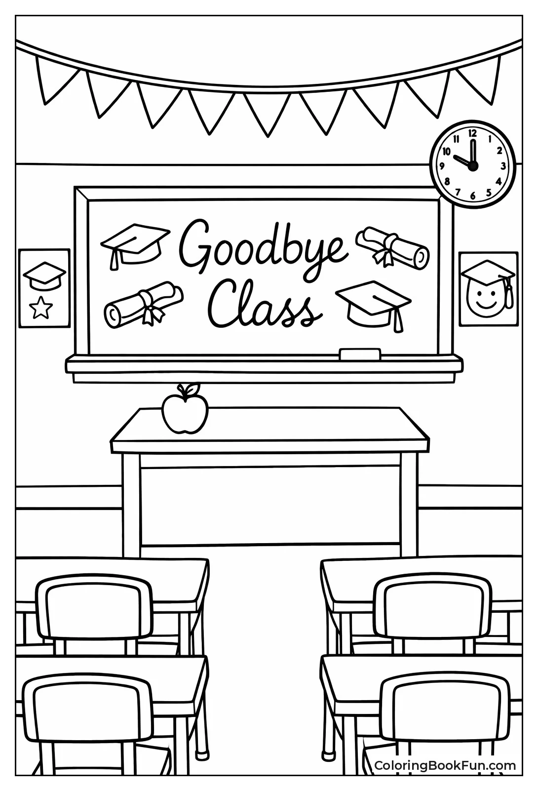 Empty Classroom Goodbye