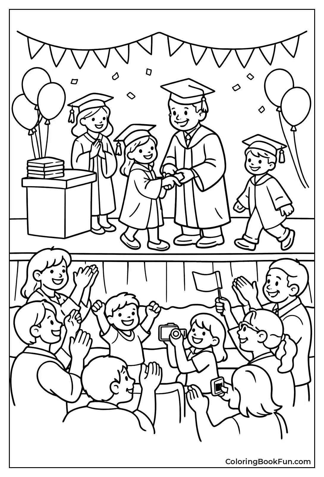 Graduates Walk Across Stage