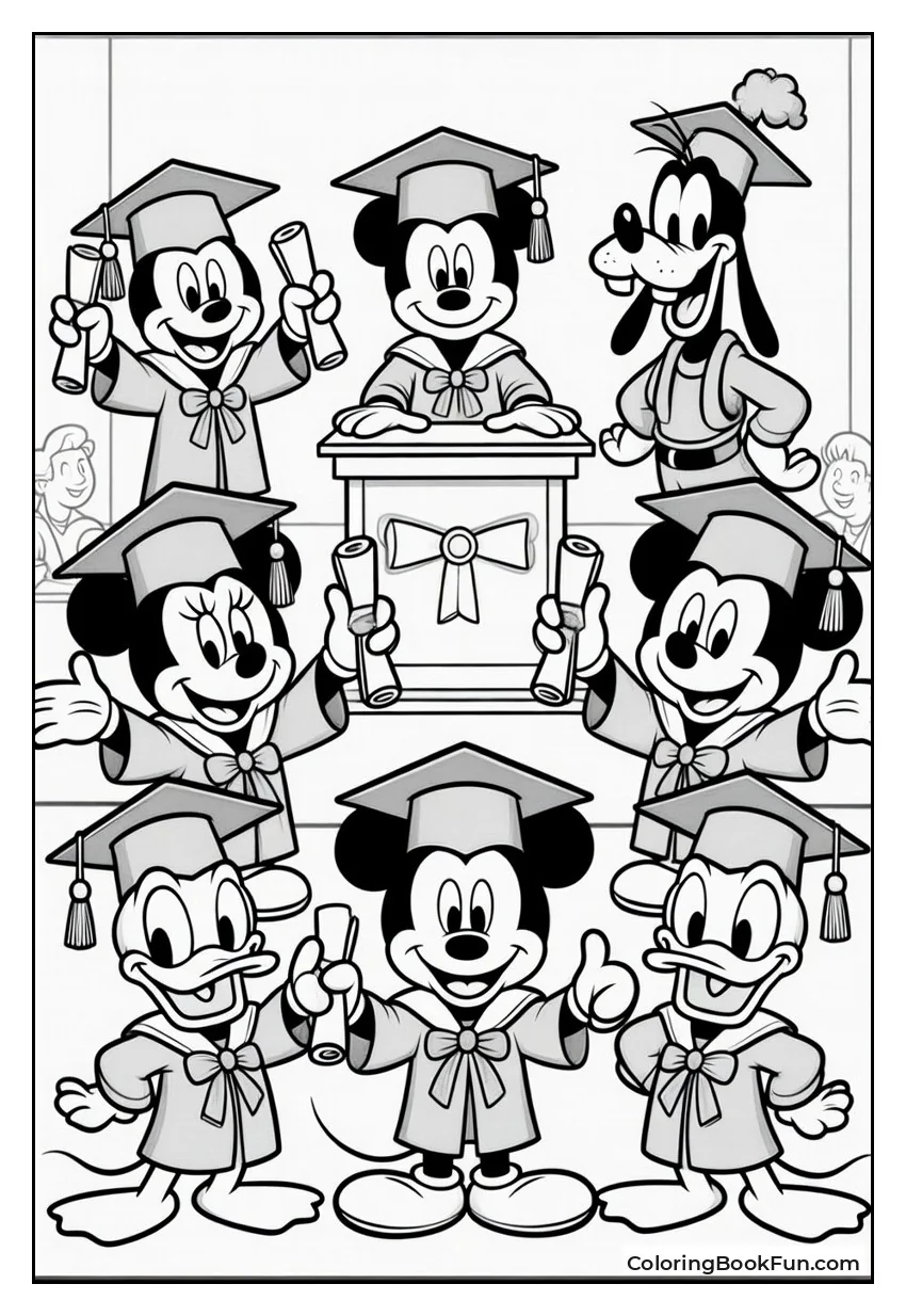 Disney Characters Wear Caps