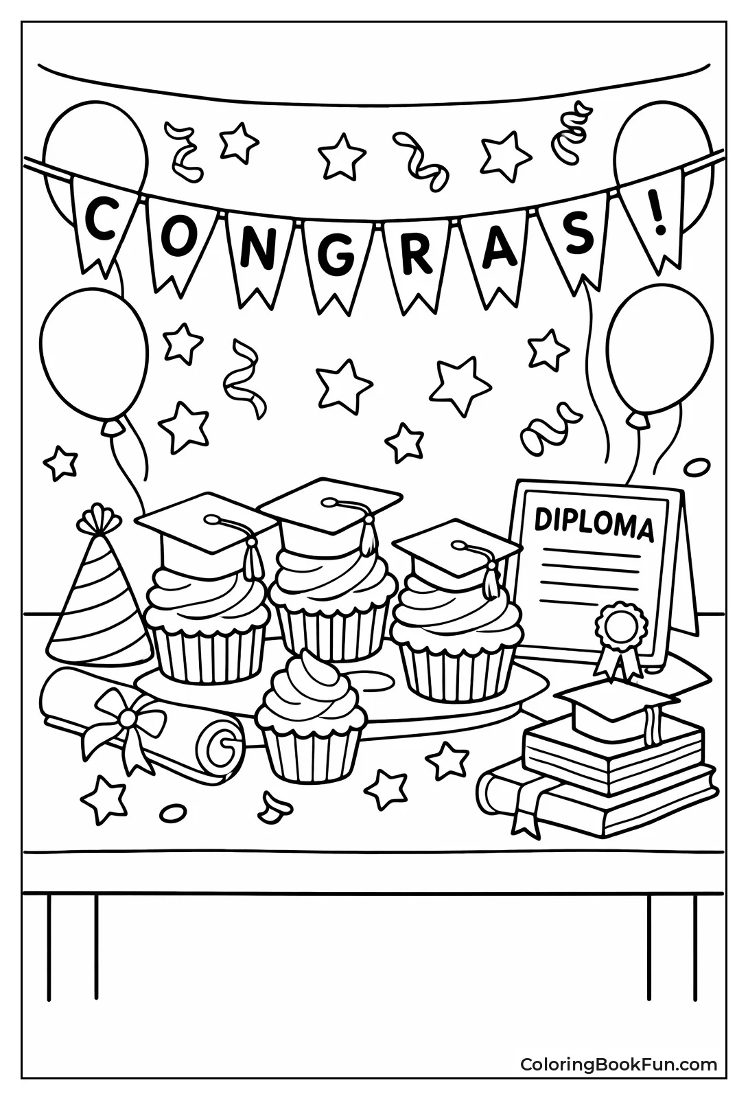 Party Table with Cupcakes