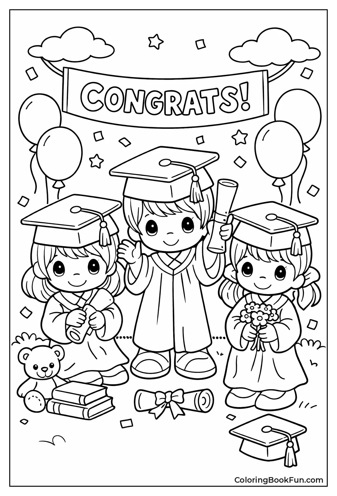 Precious Moments Kids Graduate