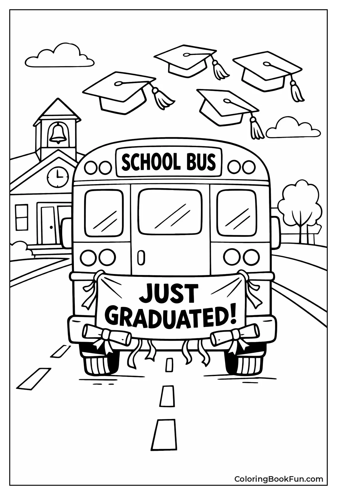 School Bus Says Graduated