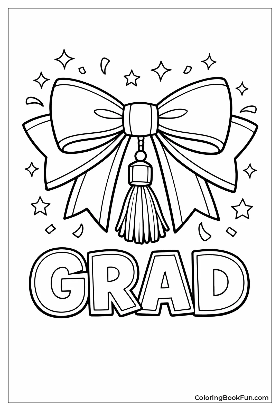 Tassel Graduation Cap Bow