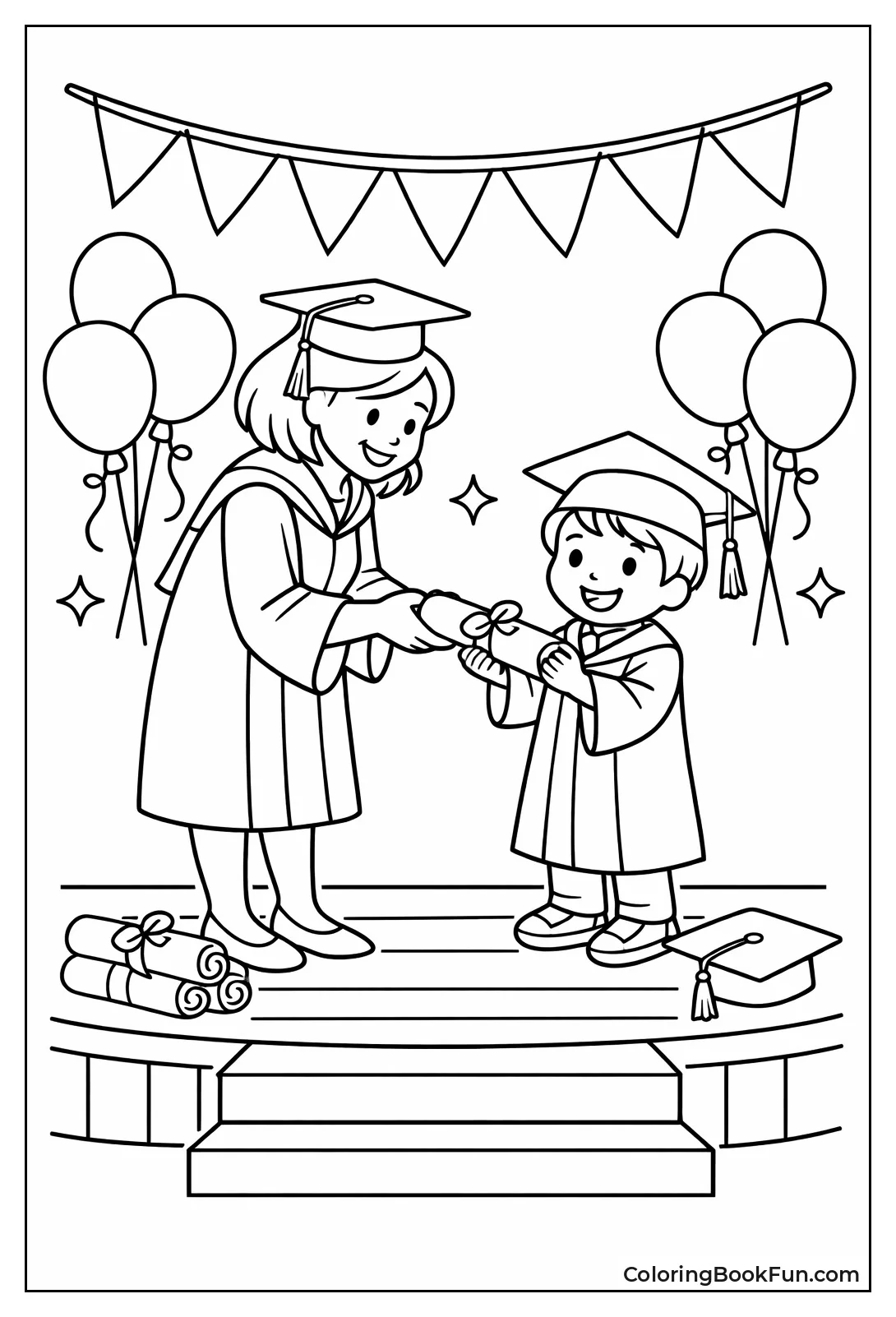 Teacher Hands First Diploma