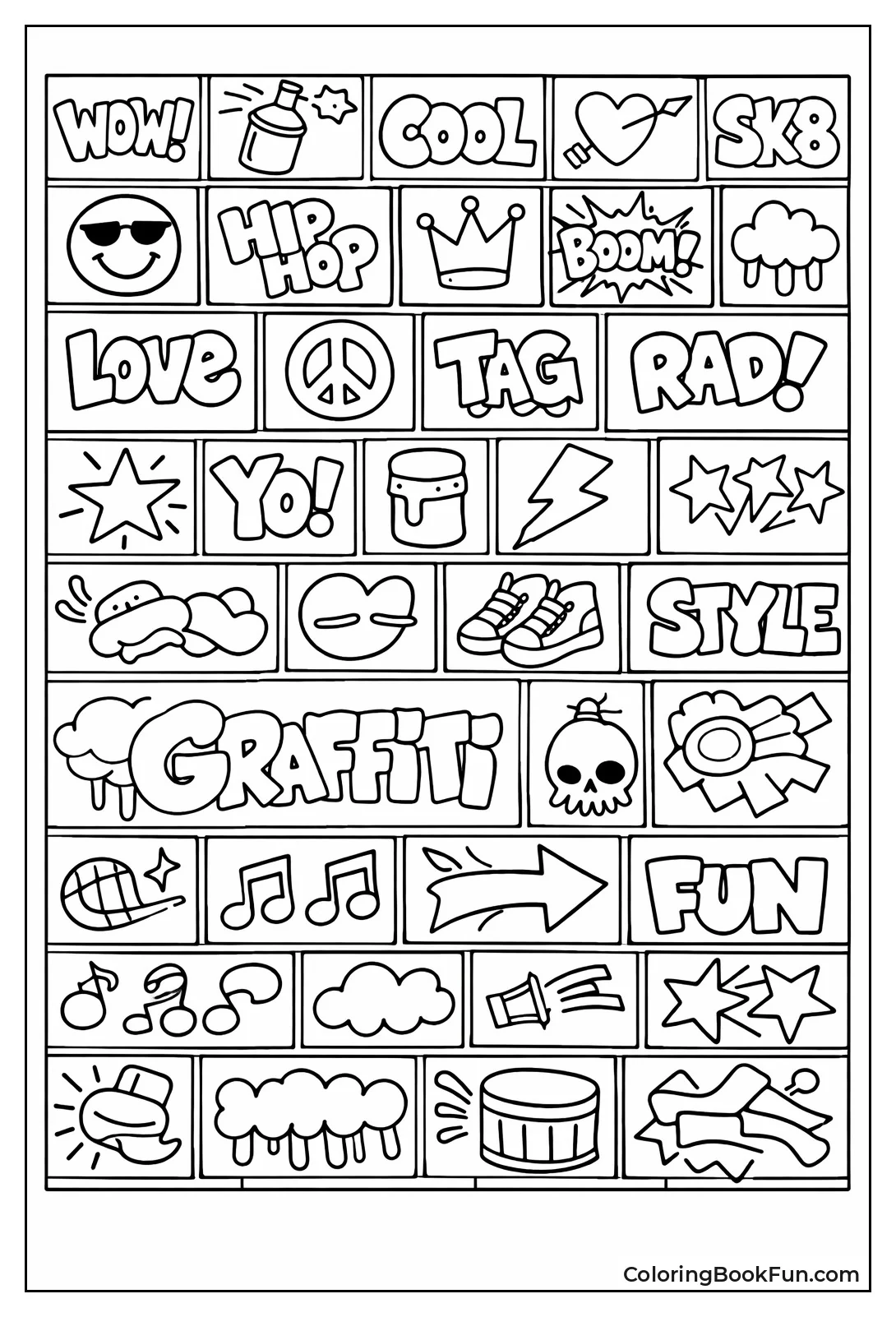 Bricks Filled with Mini Tags