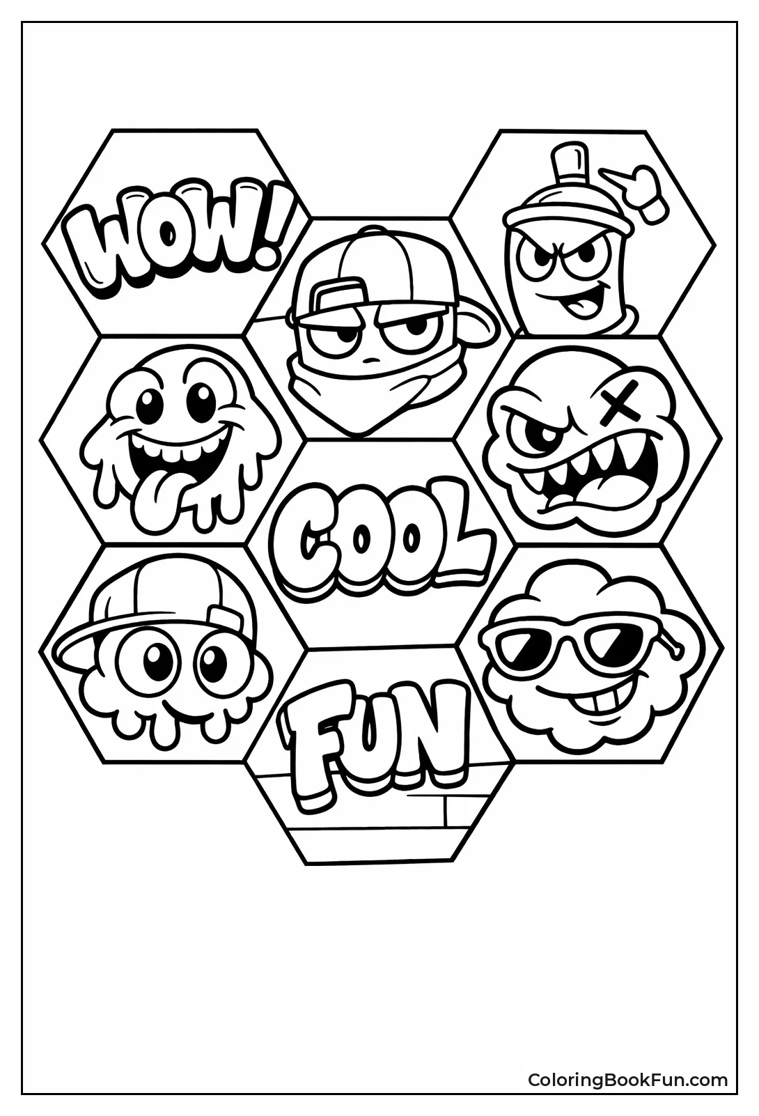 Honeycomb of Bubble Faces