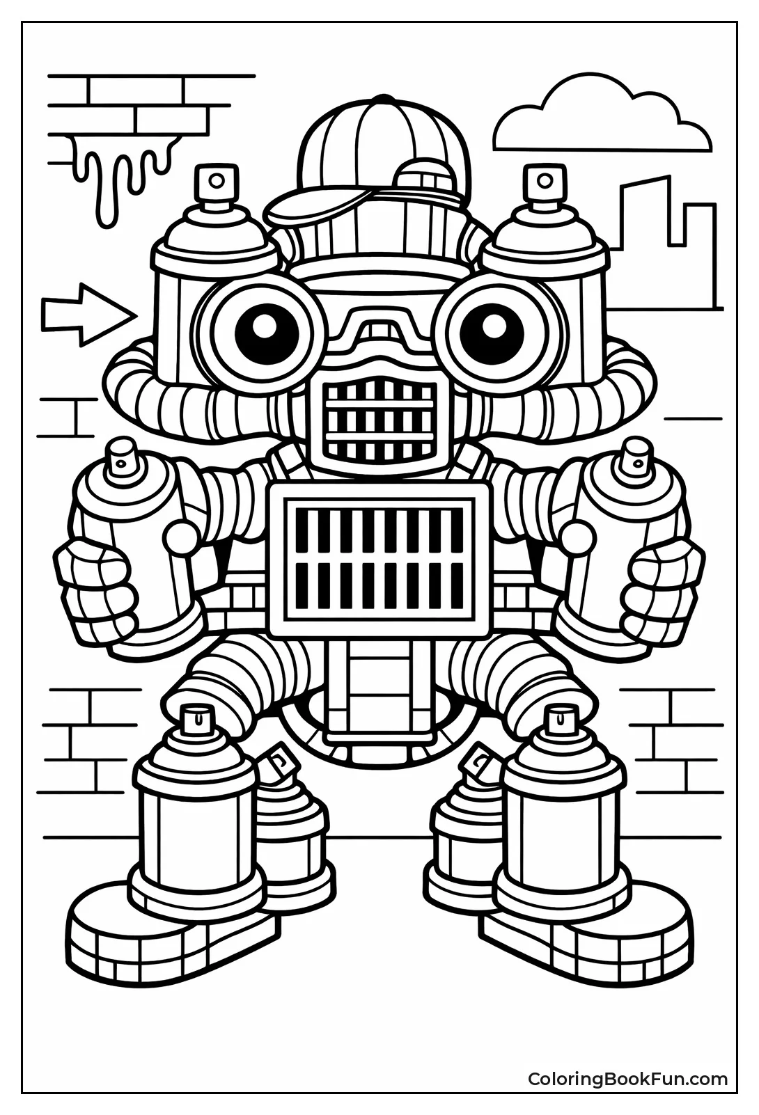 Symmetrical Robot Built from Cans