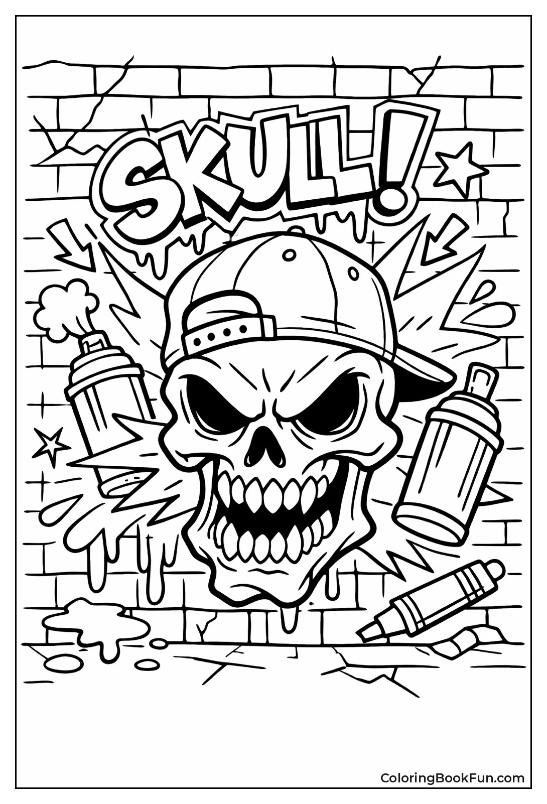 Graffiti Skull