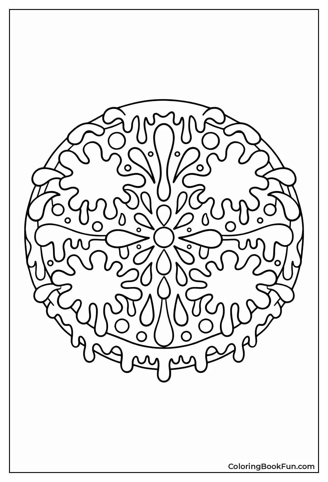 Spatter Drips in Mandala