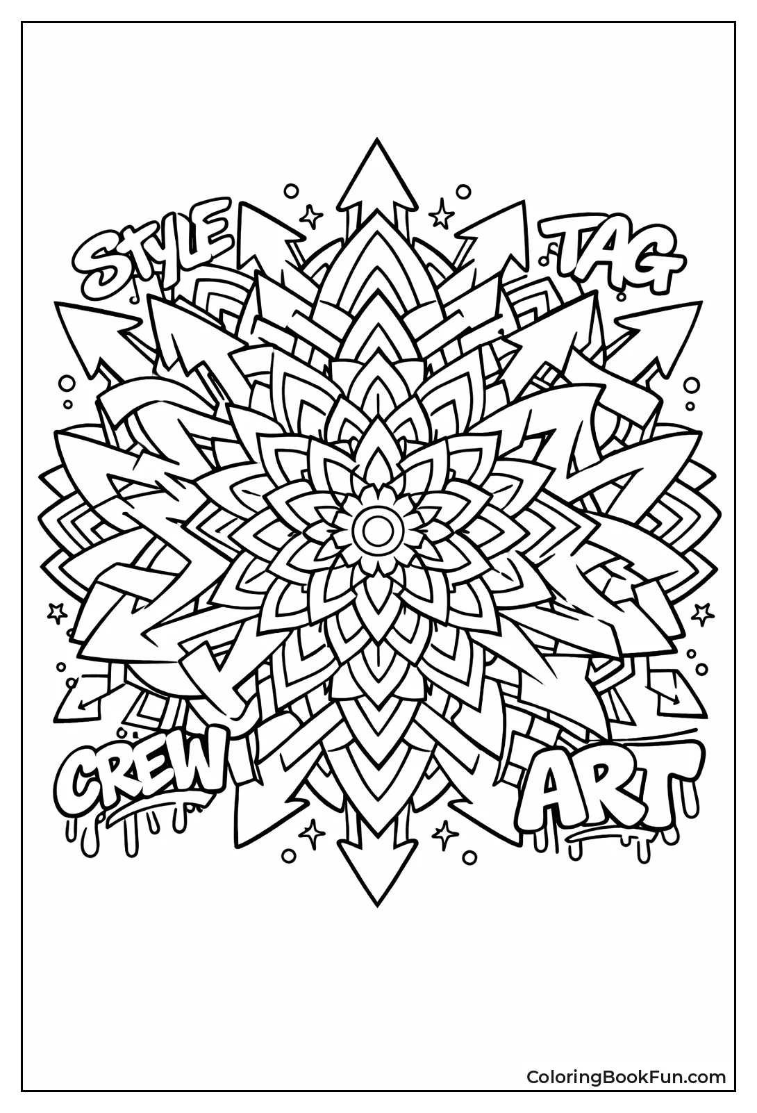 Layered Wildstyle Mandala