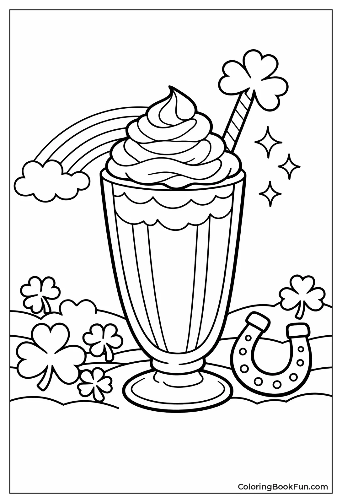 Shamrock Shake with Cream