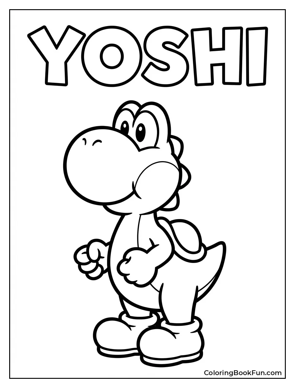 Smiling Green Yoshi Portrait