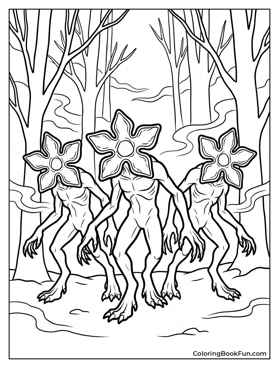 Pack of Demogorgons Hunts Prey