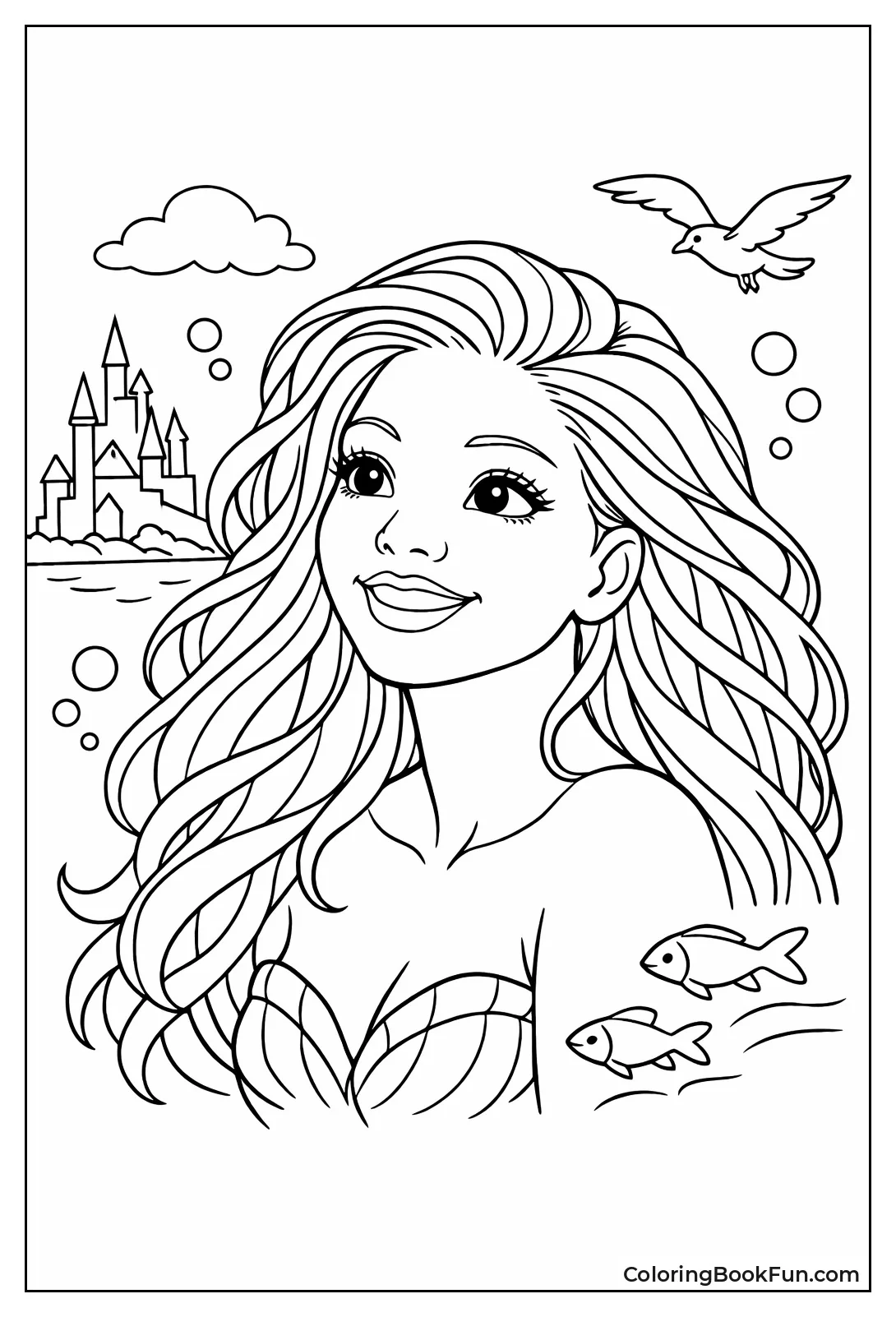 Halle Ariel Portrait Smiles Warmly