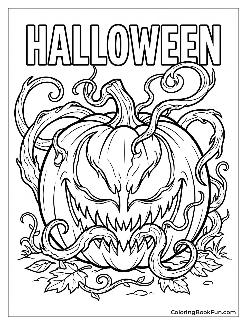 Carnage Carves Halloween Pumpkin