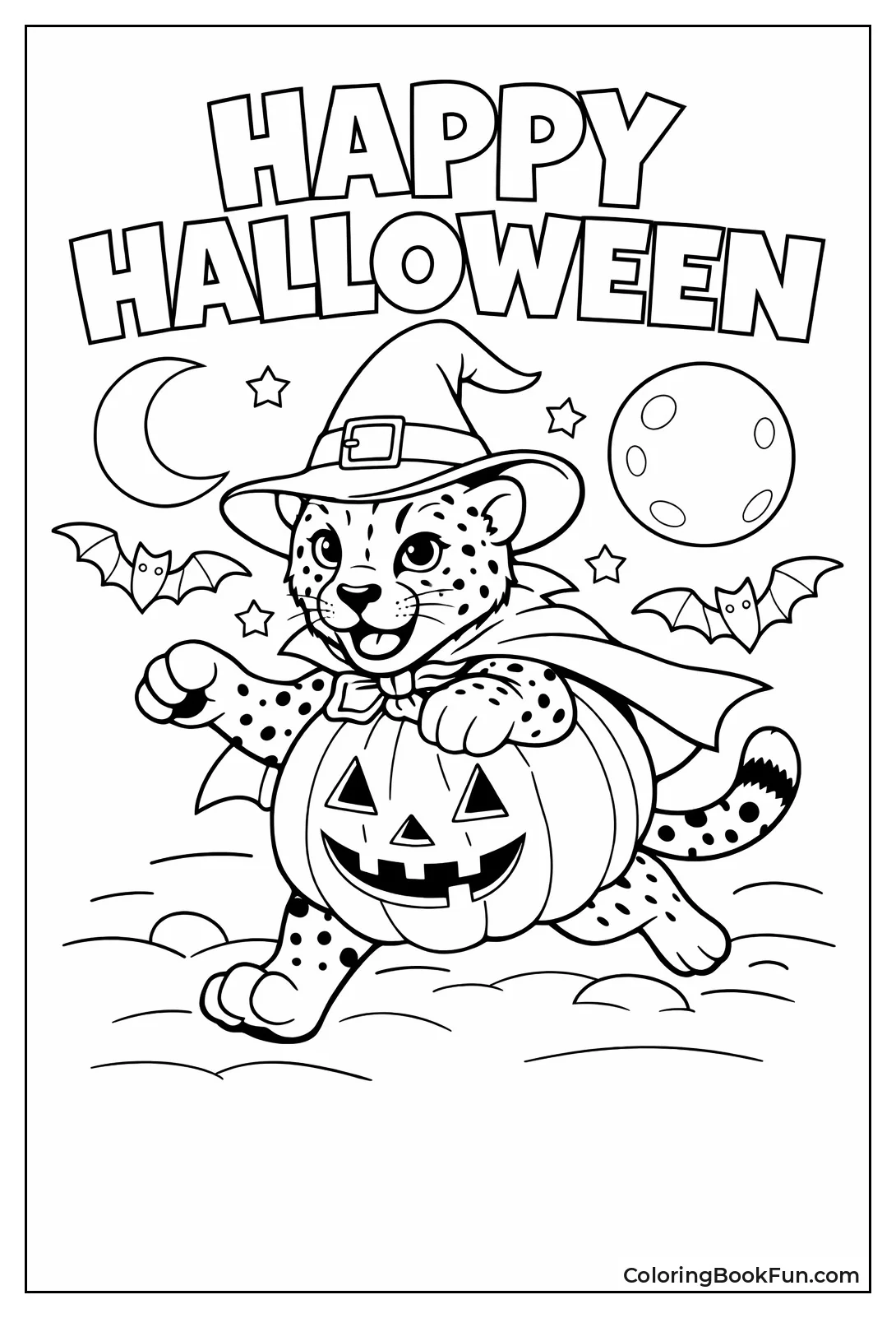 Halloween Cheetah Witch