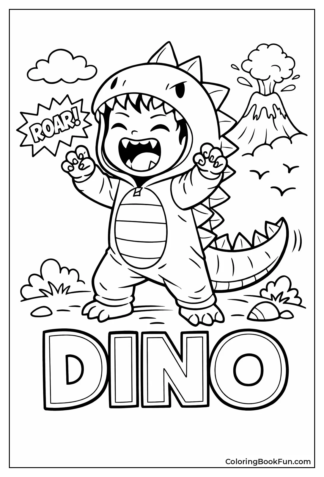 Roaring Dinosaur Child Stomps