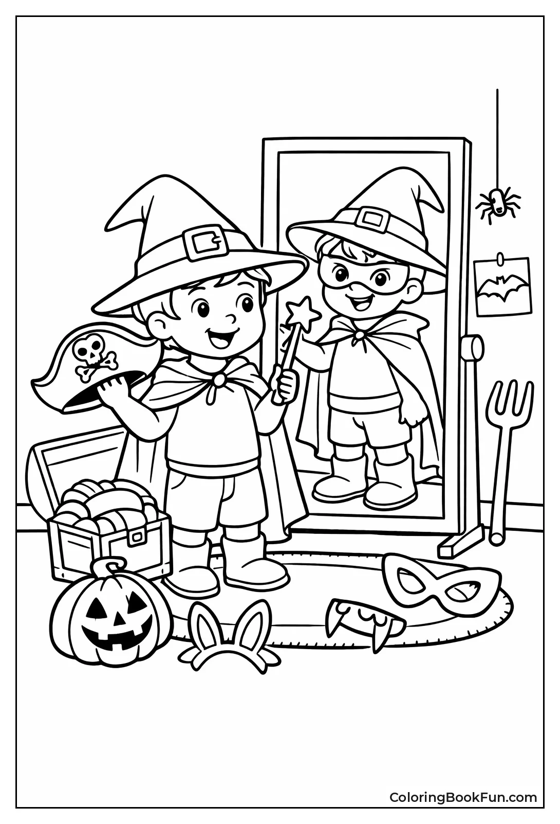 Kid Tries Costume Hats