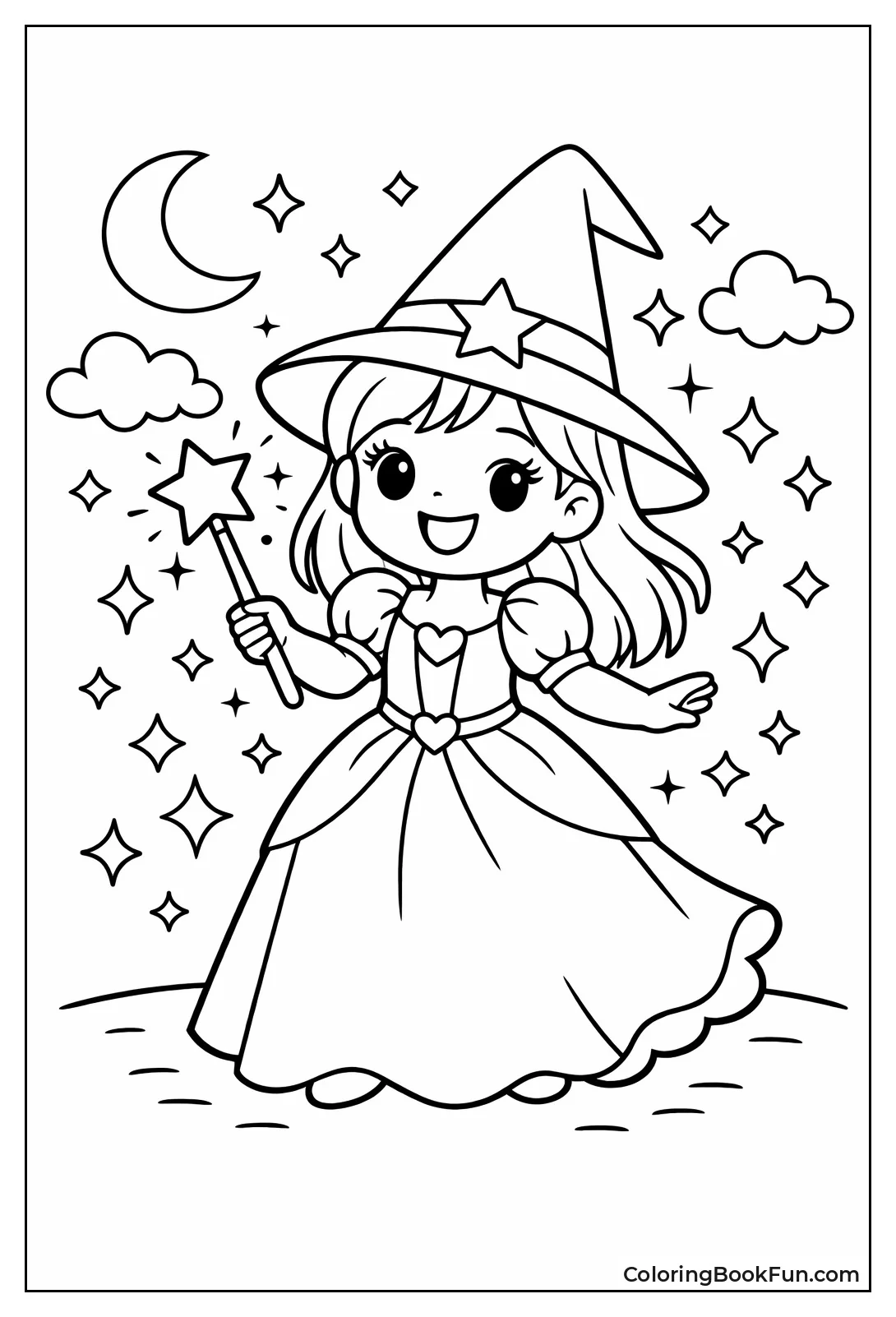 Princess Witch Casting Spell